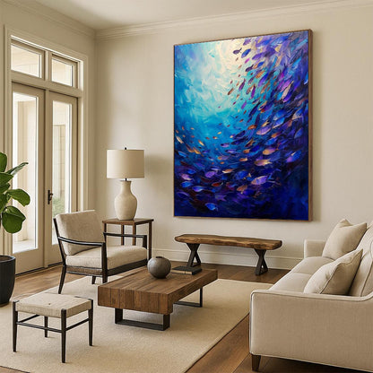 Vibrant Ocean Fish Art for Beach House & Wellness Spa DLZ1965