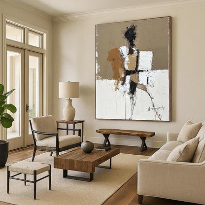 Abstract Figure with Boxes for Bohemian - Style Home & Art Gallery Café STSC388