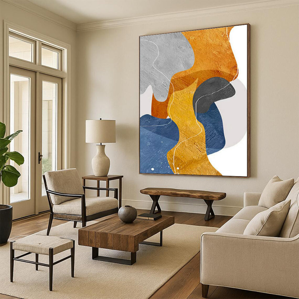 Color - Blocked Abstract Art for Modern Office & Contemporary Living Room DLZ2250