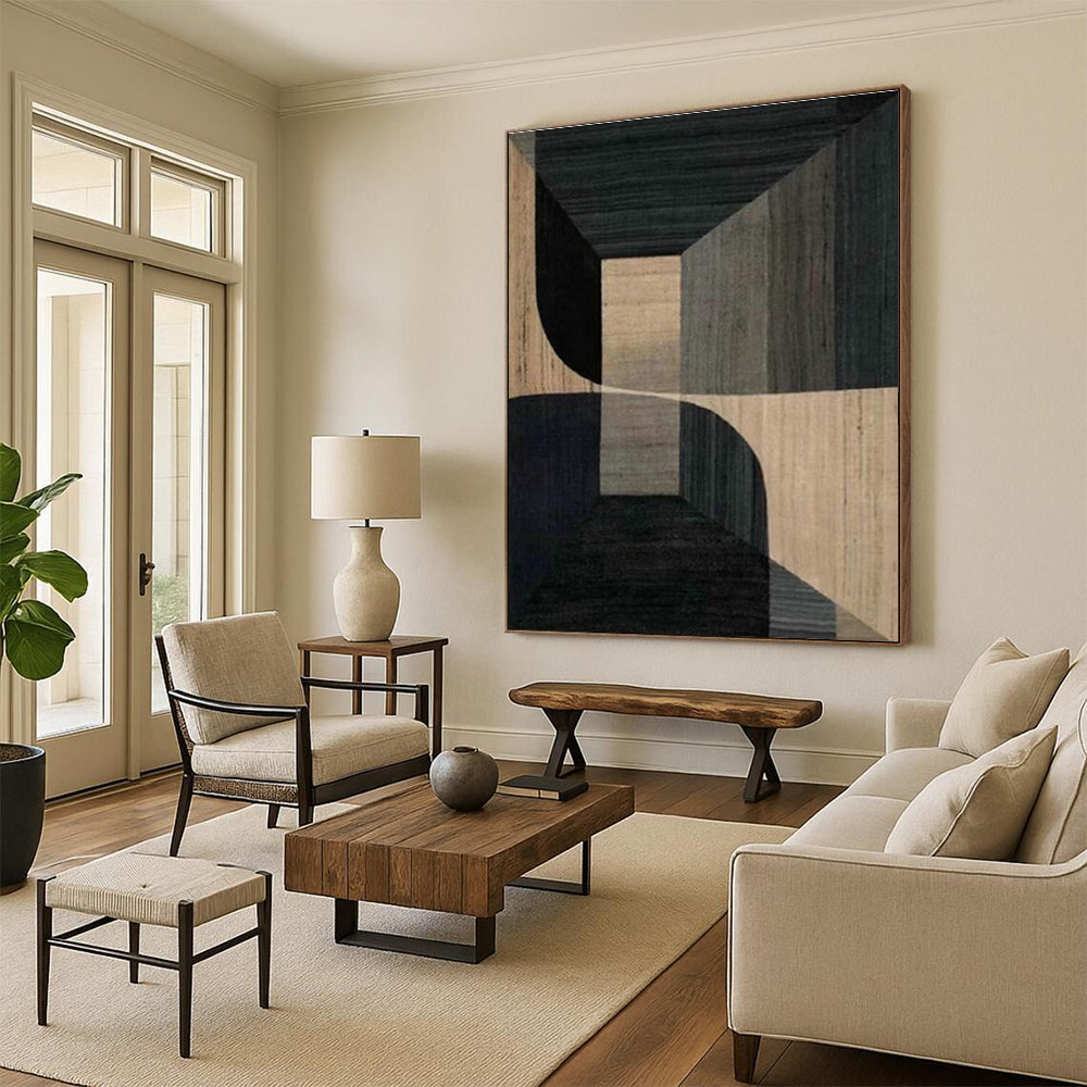 Geometric Space Abstract Art for Architectural Studio Displays DLZ0244