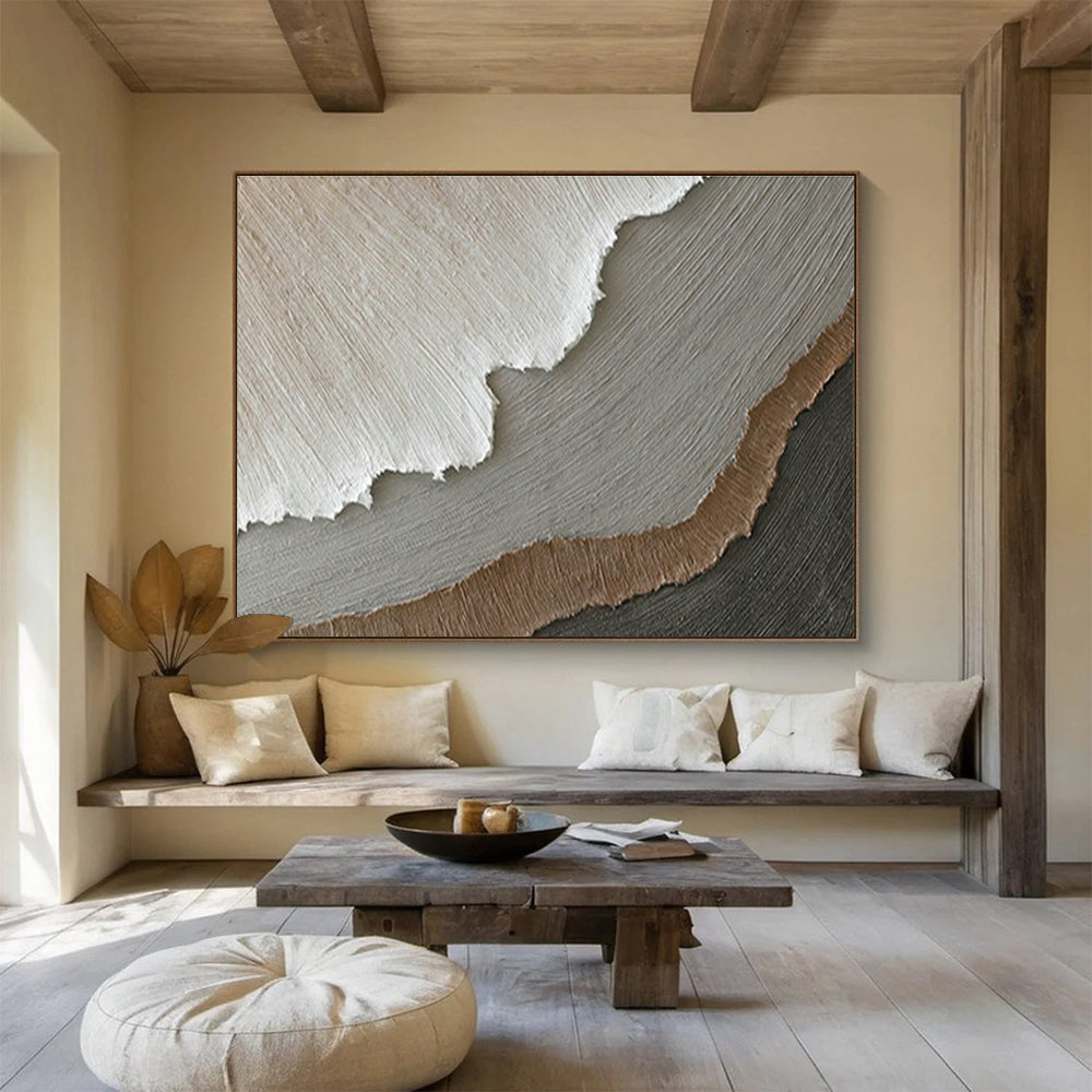 Layered Texture Abstract Art for Contemporary Office Reception Areas DLZ2635