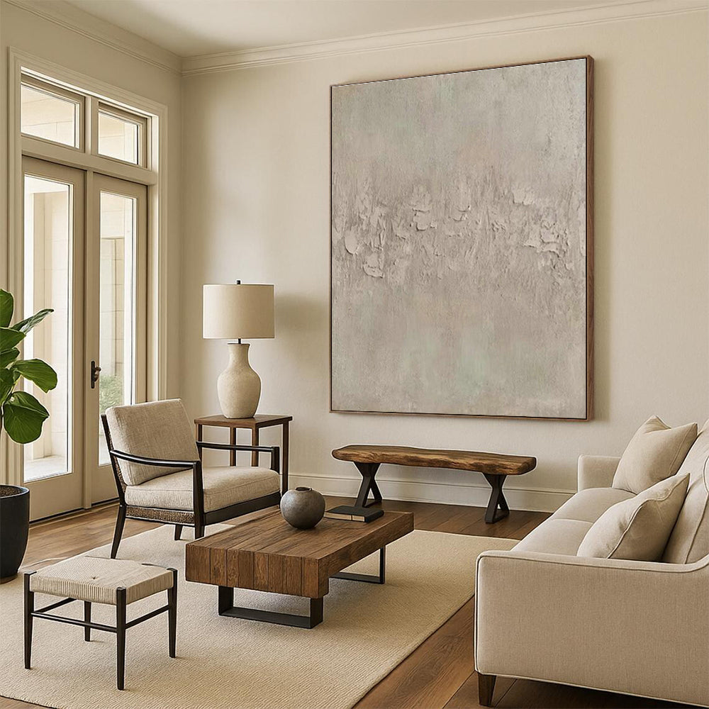 Textured Neutral Art for Spa & Meditation Room DLZ2017