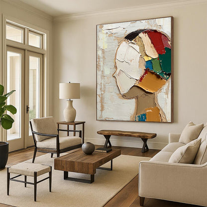 Abstract Head Composition for Modern Art Gallery & Creative Workplace STSC197
