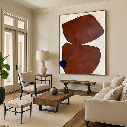 Organic Brown - White Art for Botanical Garden Café & Bedroom DLZ2019