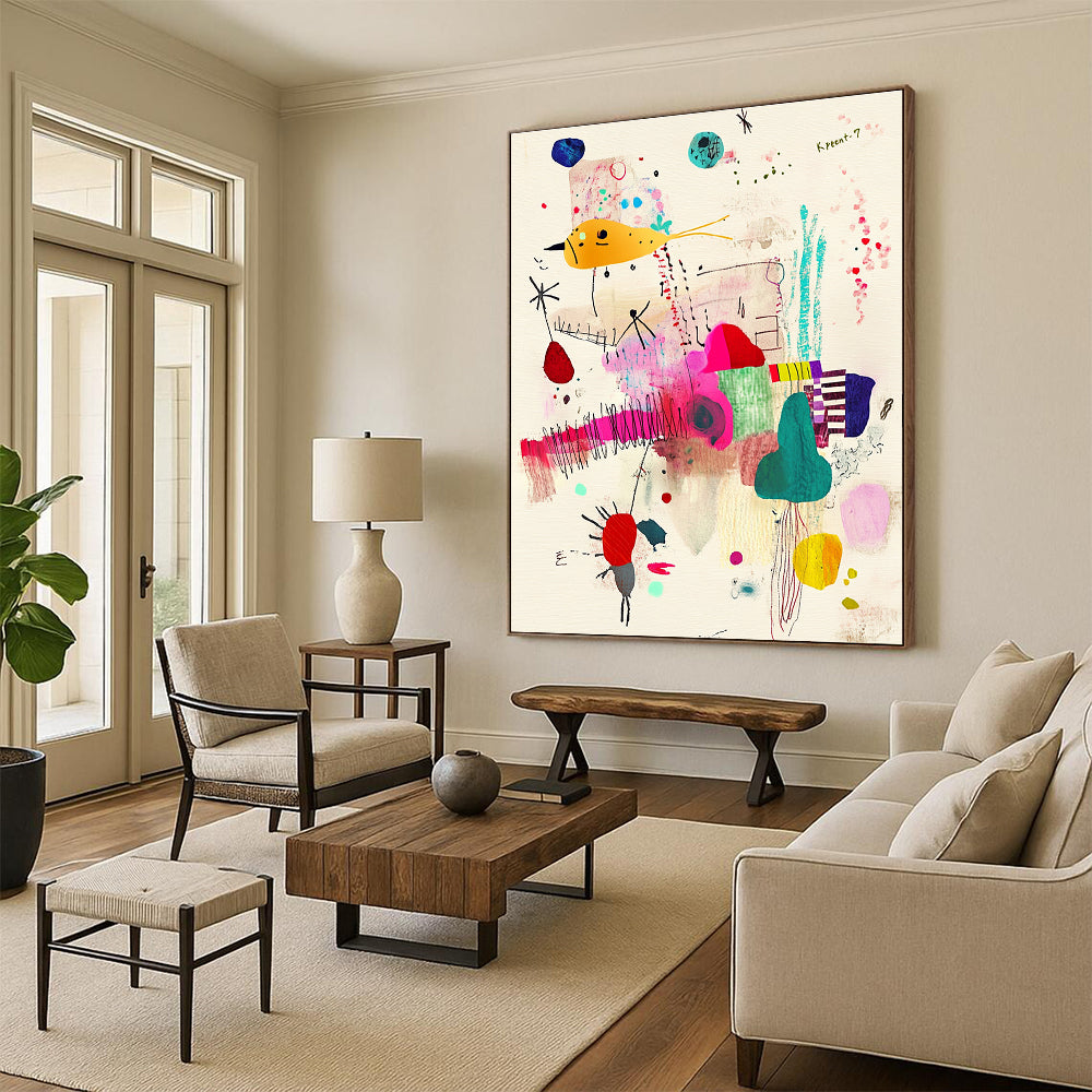 Whimsical Creature Art for Eclectic Home Library & Art Gallery Corner STSC1235