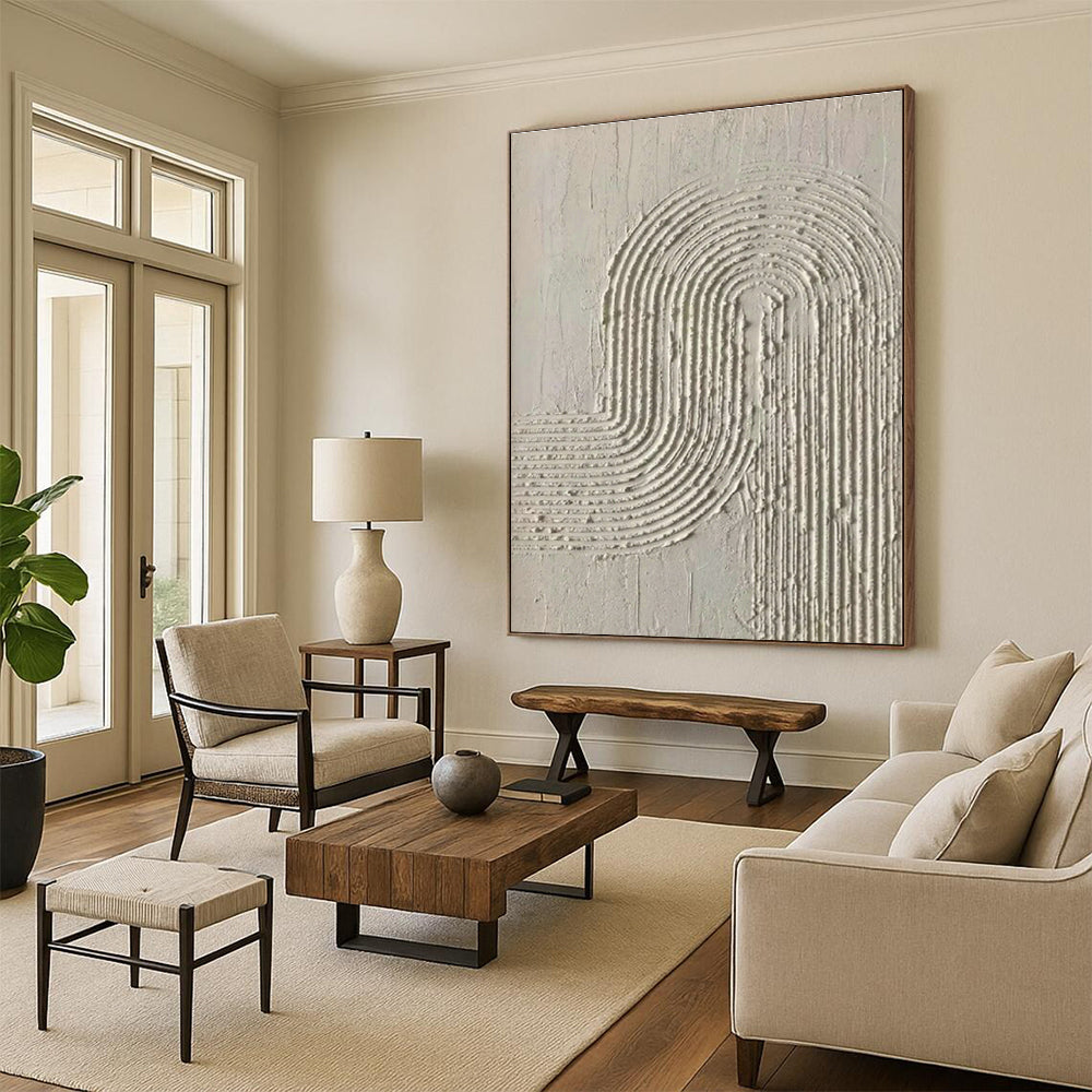 Textured Minimalist Art for Modern Spa & Art - Inspired Home Office DLZ1437