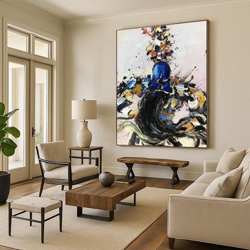 Color - Splashed Character Art for Vibrant Game Room & Creative Studio DLZ0863