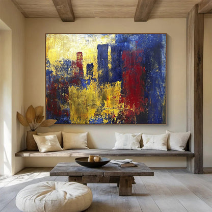 Bold City Color Abstract Art for Industrial Bar & Architecture Firm SC357