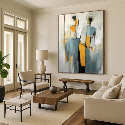 Abstract Figure Art for Contemporary Home Hallways DLZ0285