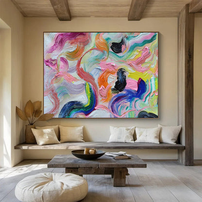Colorful Fluid Abstract Art for Modern Art Gallery Pop - Up Shows DLZ2676