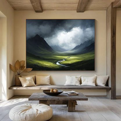 Mysterious Landscape Art for Mountain Lodge & Adventure Shop SC607