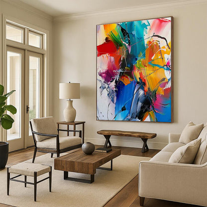 Vivid Abstract Painting 2 for Living Room & Studio DLZ0357