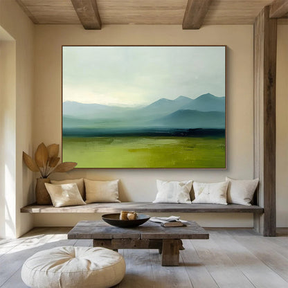 Misty Mountain Landscape Art for Spa Waiting Room & Nature - Inspired Home SC409