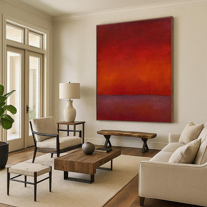 Red - Toned Gradient Art for Wine Bar & Luxury Living Room DLZ2315