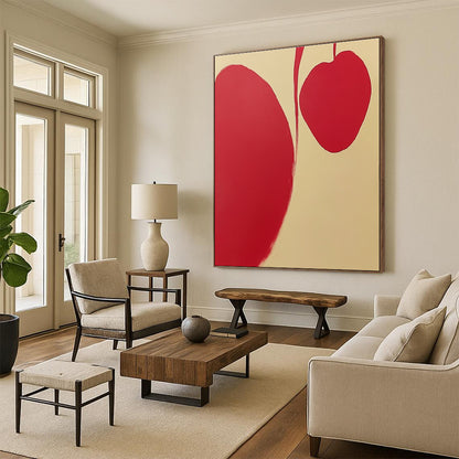 Red Organic Shapes for Modern Nursery & Art - Loving Studio STSC1105