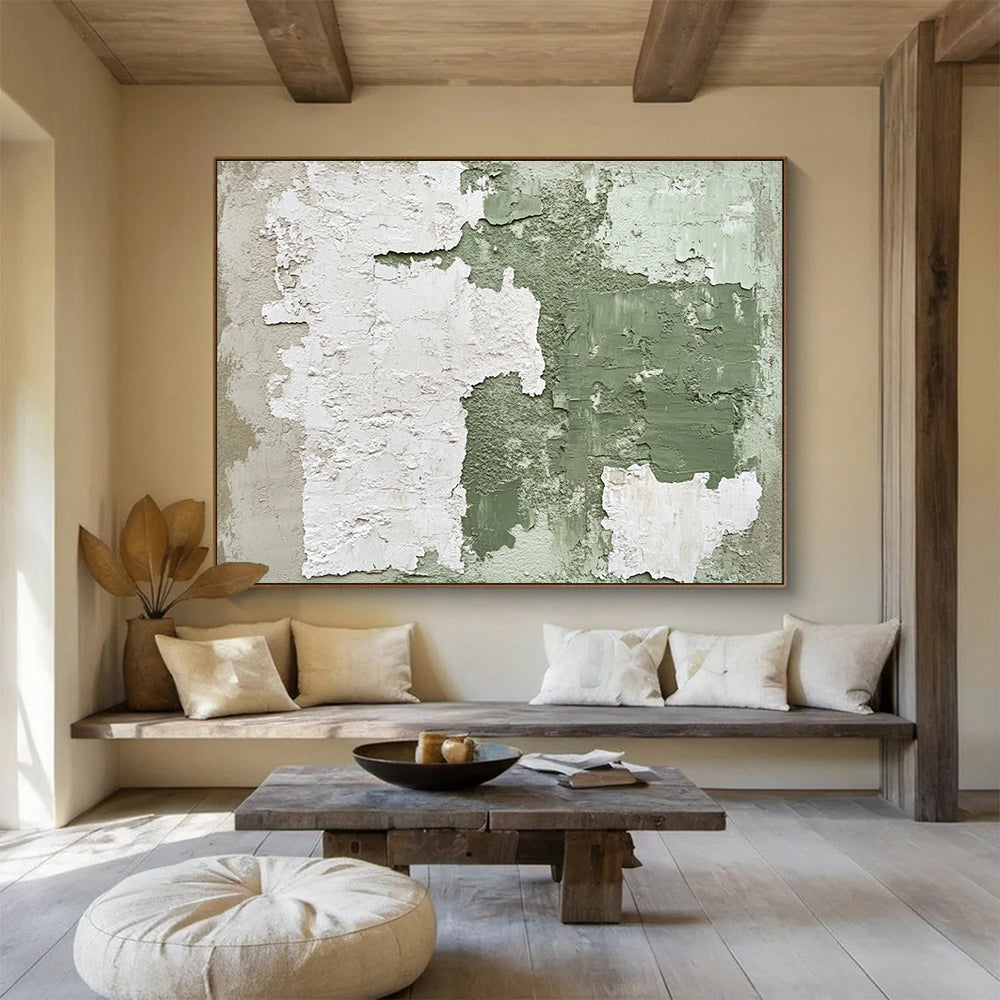 Weathered Wall Texture Art for Industrial - Style Café & Retro - Themed Lounge SC470