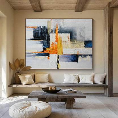 Geometric Color - Block Abstract Art for Modern Office Break Rooms DLZ2604