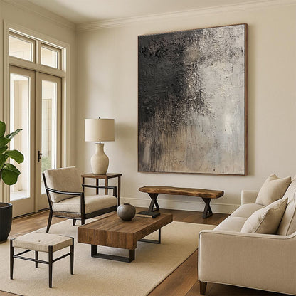 Textured Gray Abstract for Industrial - Chic Loft & Contemporary Gallery STSC632