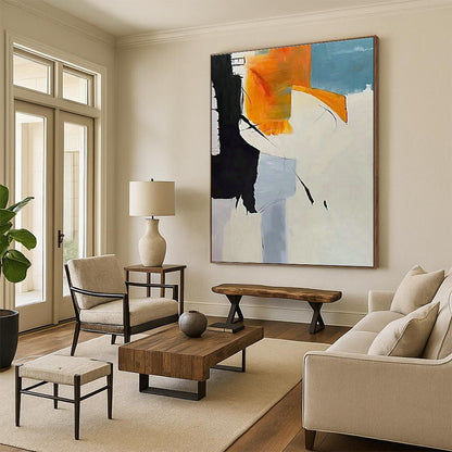 Color Block Abstract Art for Living Room & Office DLZ0319