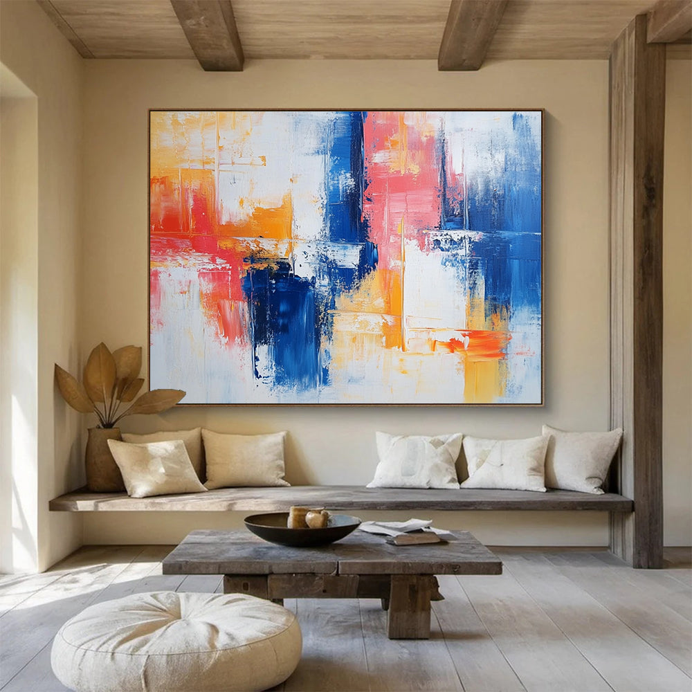 Color - Blended Abstract Art for Coastal Home Bedroom & Relaxing Spa Lounge SC263