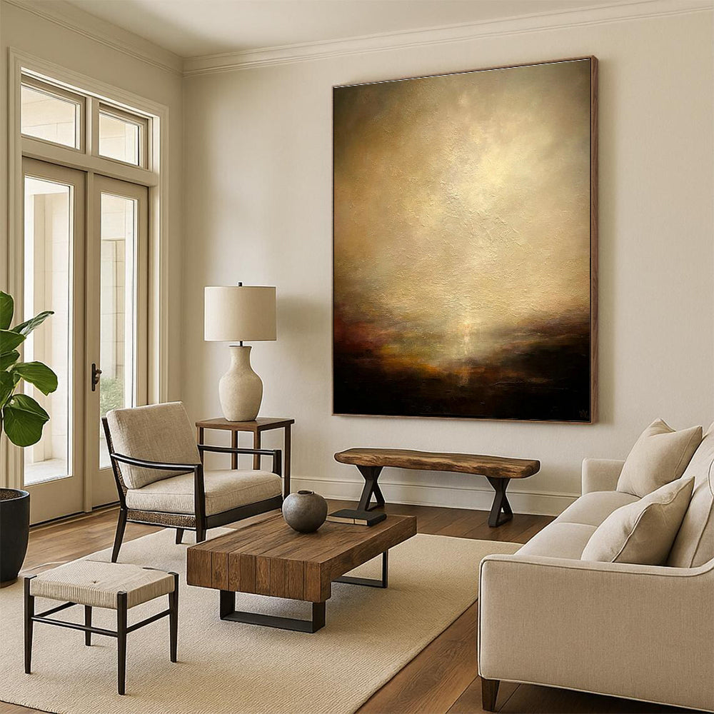 Warm Hazy Art for Cozy Library & Vintage - Inspired Lounge DLZ2234