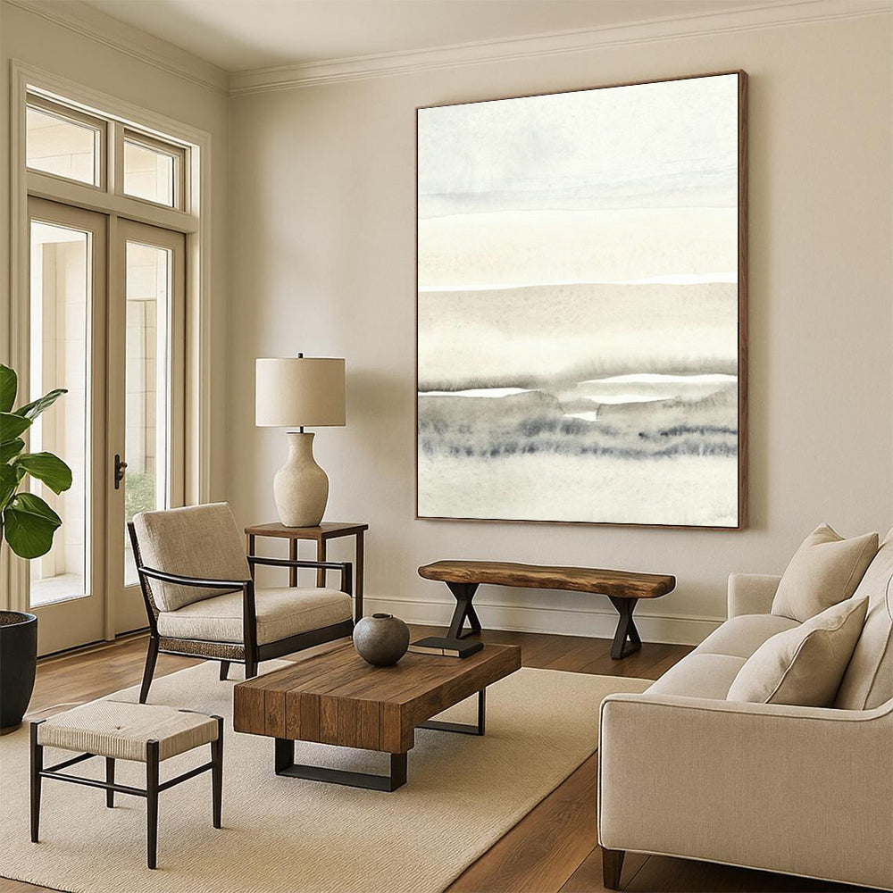 Light Ink - Tone Watercolor Art for Nature - Lover’s Library & Spa Waiting Area DLZ0715