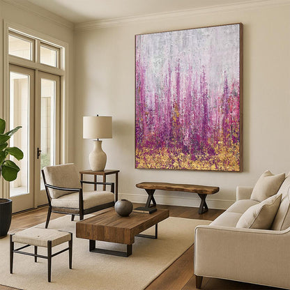 Pink - Purple Botanical Art for Home Garden - View Bedrooms DLZ0064