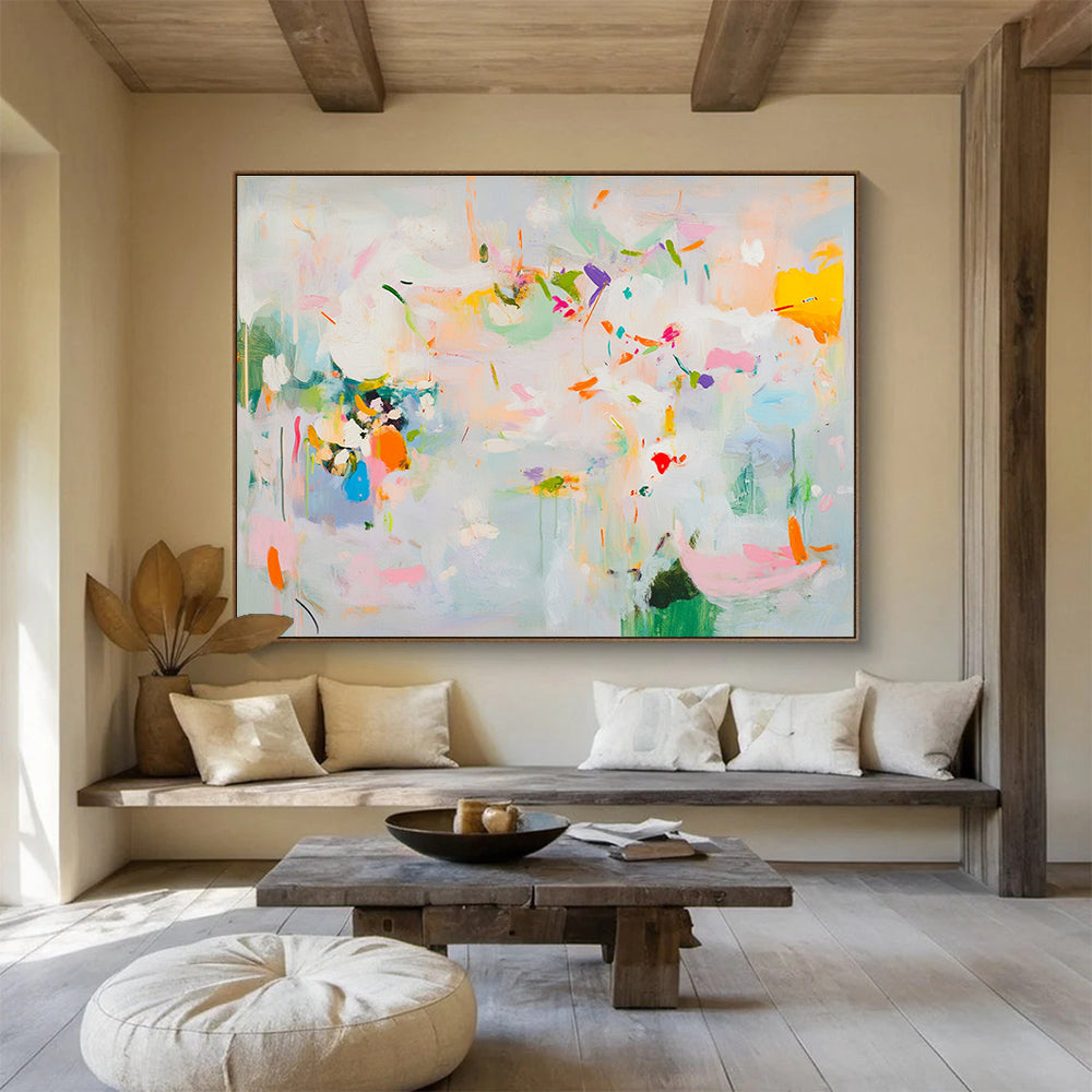 Vivid Abstract Flowers Art for Garden - Themed Restaurant & Art Gallery SC384