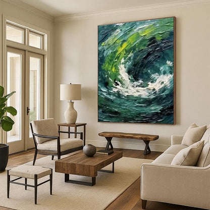 Abstract Swirl Art for Modern Art Gallery & Coastal Spa Retreat DLZ1412