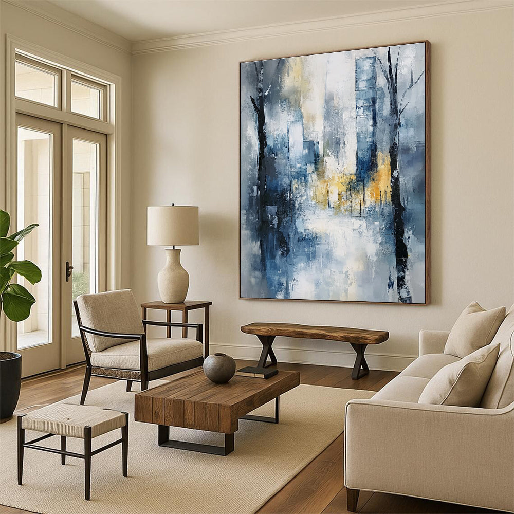 Gray - Toned Cityscape for Sophisticated Office & Industrial - Style Home STSC278