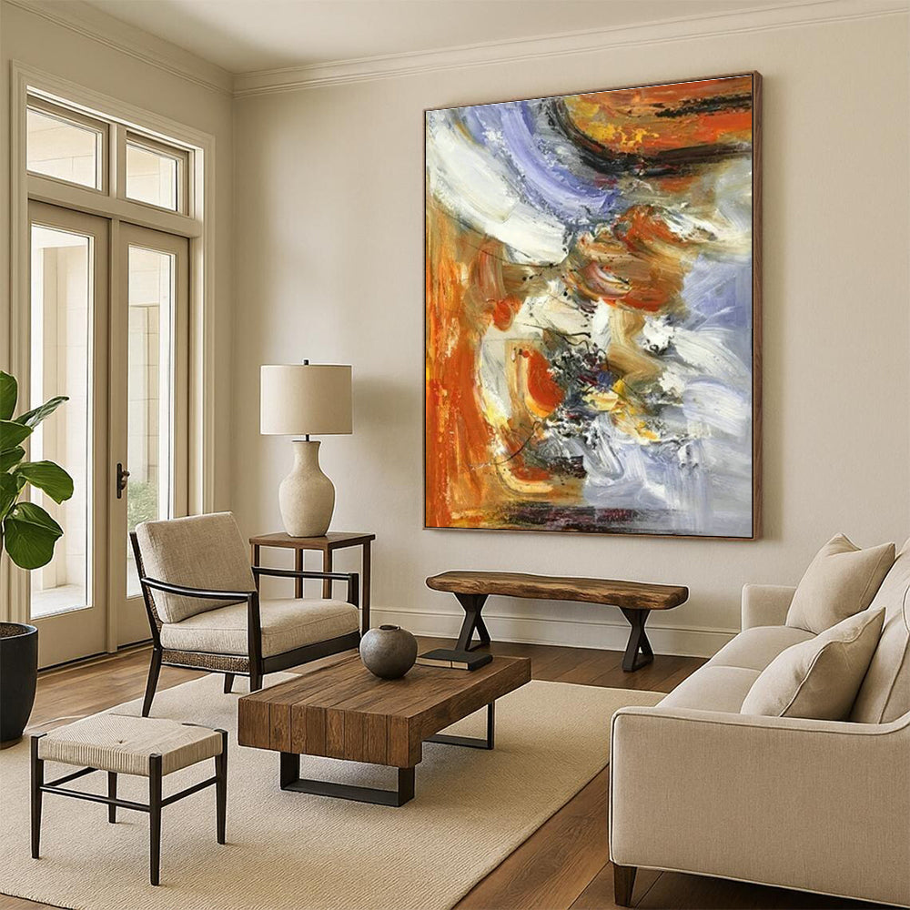 Colorful Abstract Fusion Art for Creative Studio & Modern Café DLZ1460