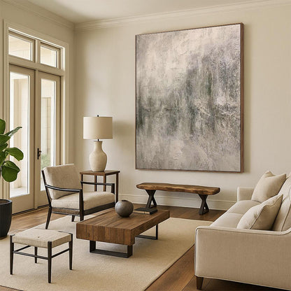 Light Gray Texture Art for Minimalist Home Office Backdrops DLZ0192