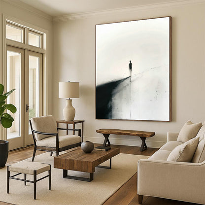 Lonely Figure Silhouette Art for Bedroom & Meditation Room DLZ0423