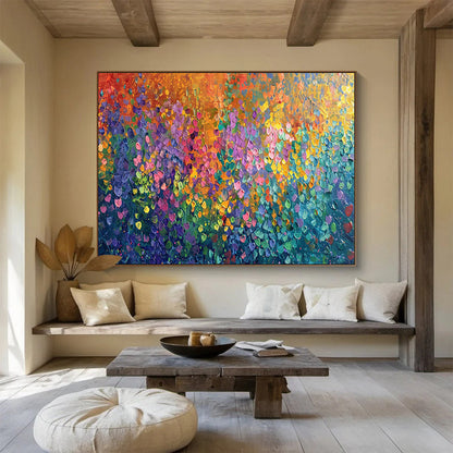 Color - Drenched Abstract Mosaic Art for Whimsical Kids’ Playrooms DLZ3086