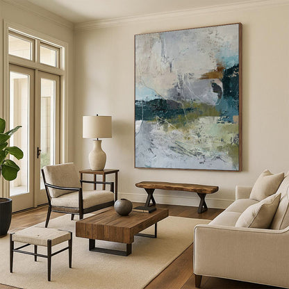 Subtle Color - Block Abstract Art for Bedroom & Office DLZ0399
