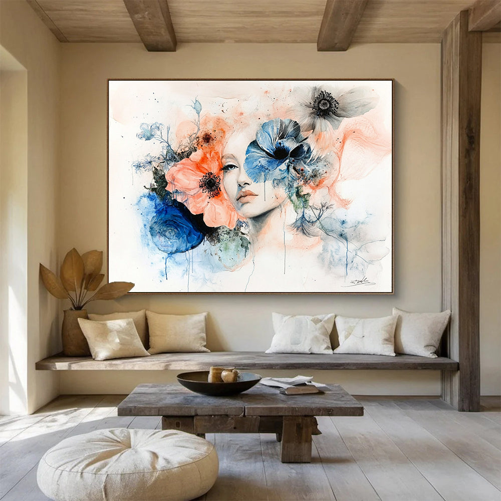 Elegant Floral Portrait for Boutique & Romantic Restaurant SC566