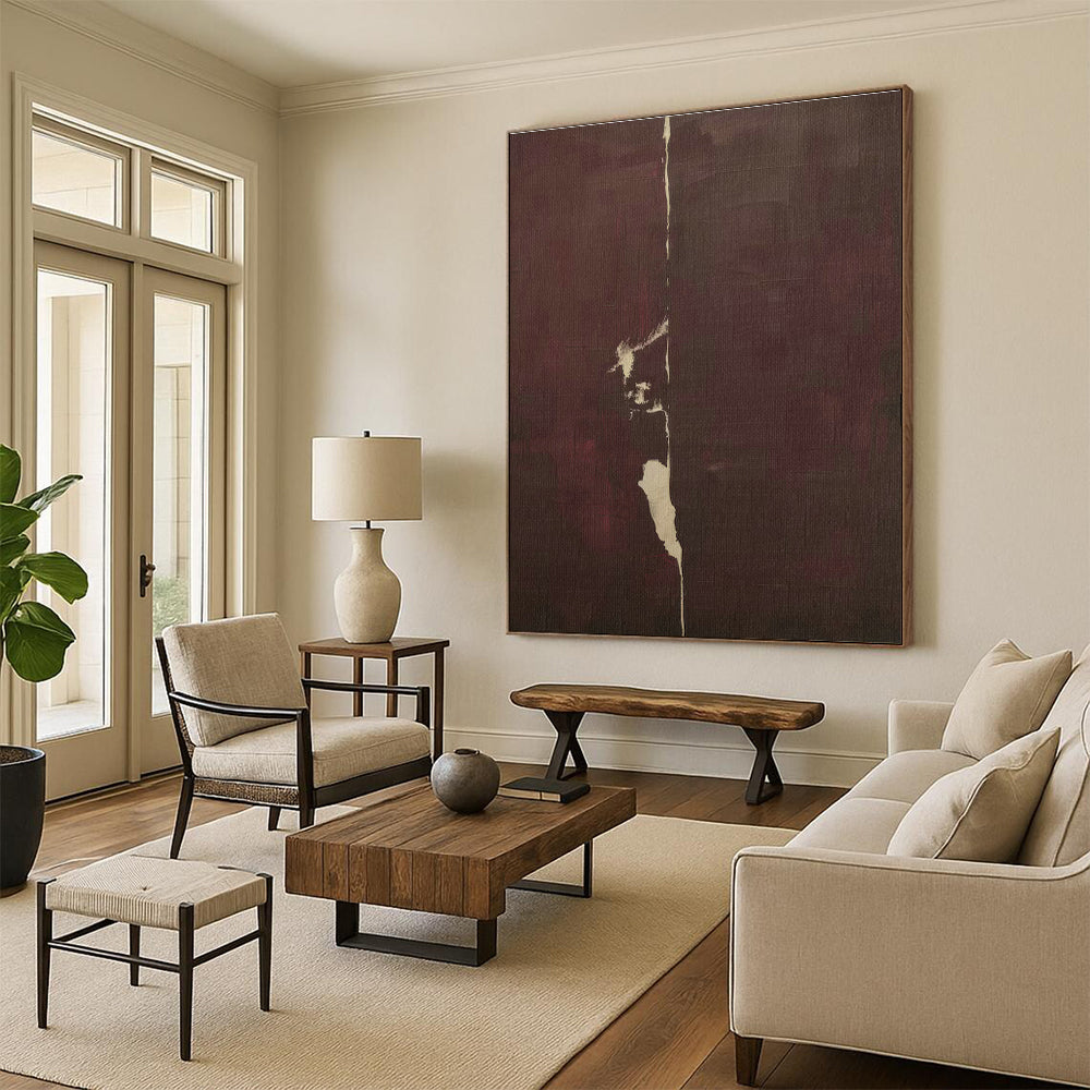 Dark Brown Abstract Art for Living Room & Hallway DLZ0405
