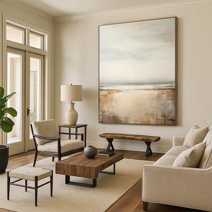 Beach - Inspired Abstract Art for Coastal Vacation Home & Relaxation Spa DLZ1727