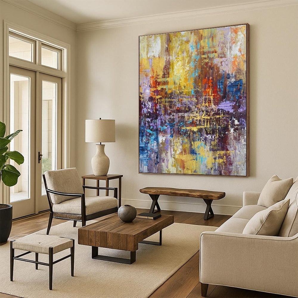 Colorful Urban Abstract Art for City Apartment & Modern Art Museum DLZ1817