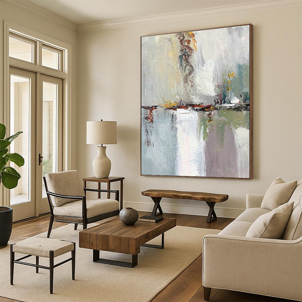 Water - Reflecting Abstract Art for Lakeside Cottage & Seafood Restaurant DLZ0611
