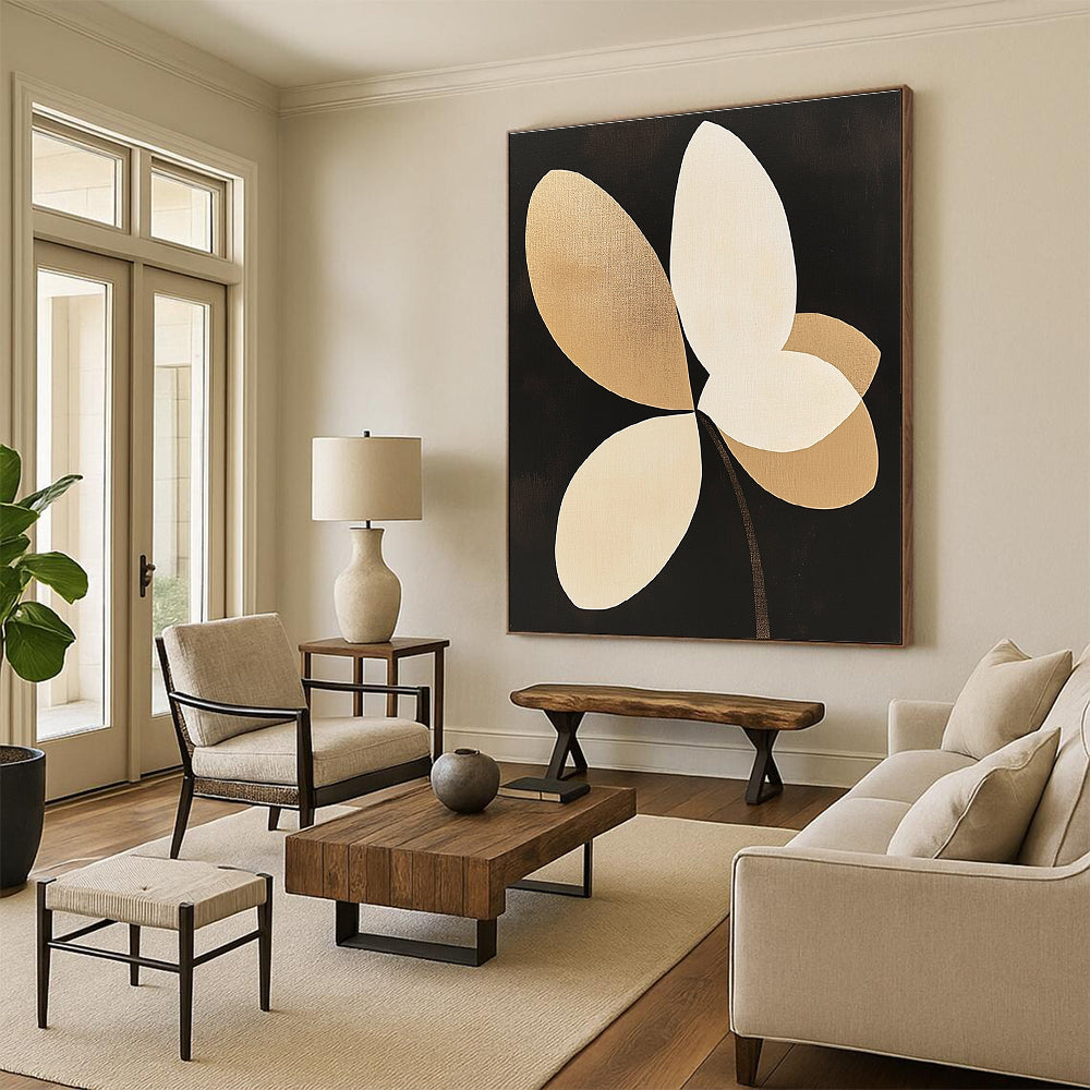 Gold and White Floral for Luxury Boutique & Elegant Dining Room STSC1144