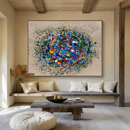 Colorful Splash Abstract Art for Creative Studio Team - Building Spaces DLZ2688