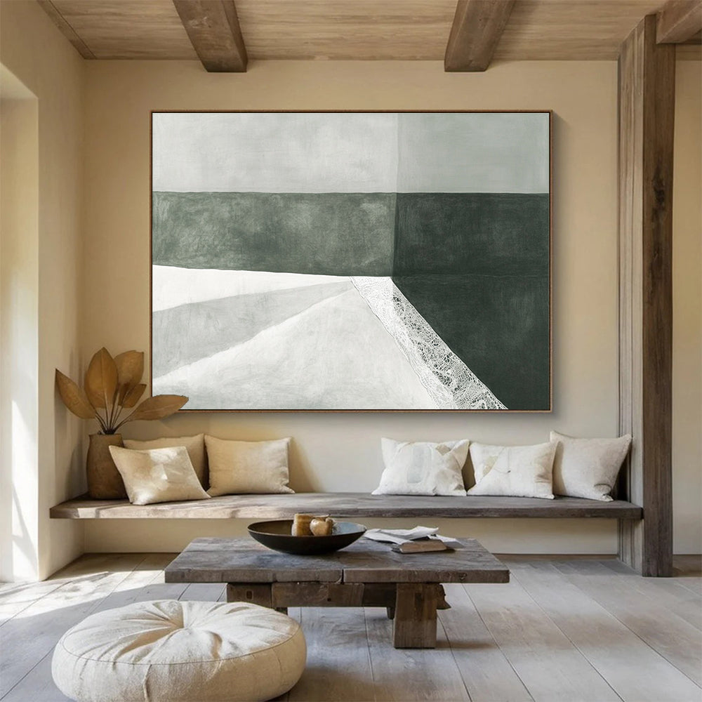 Monochrome with Lace Accent Art for Minimalist Bedroom & Sophisticated Boutique SC462