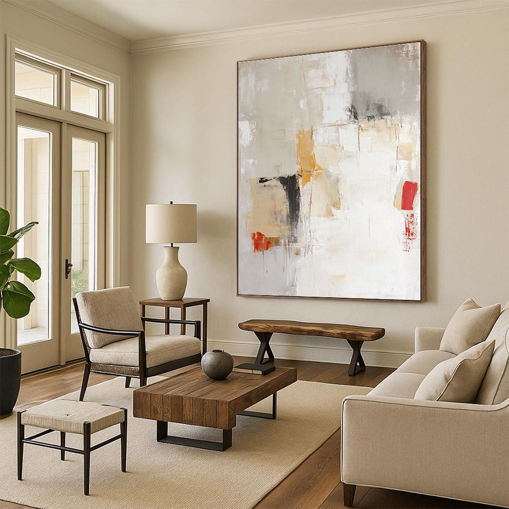 Neutral Tones Abstract for Industrial - Chic Loft & Art Gallery STSC801