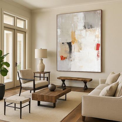 Neutral Tones Abstract for Industrial - Chic Loft & Art Gallery STSC801