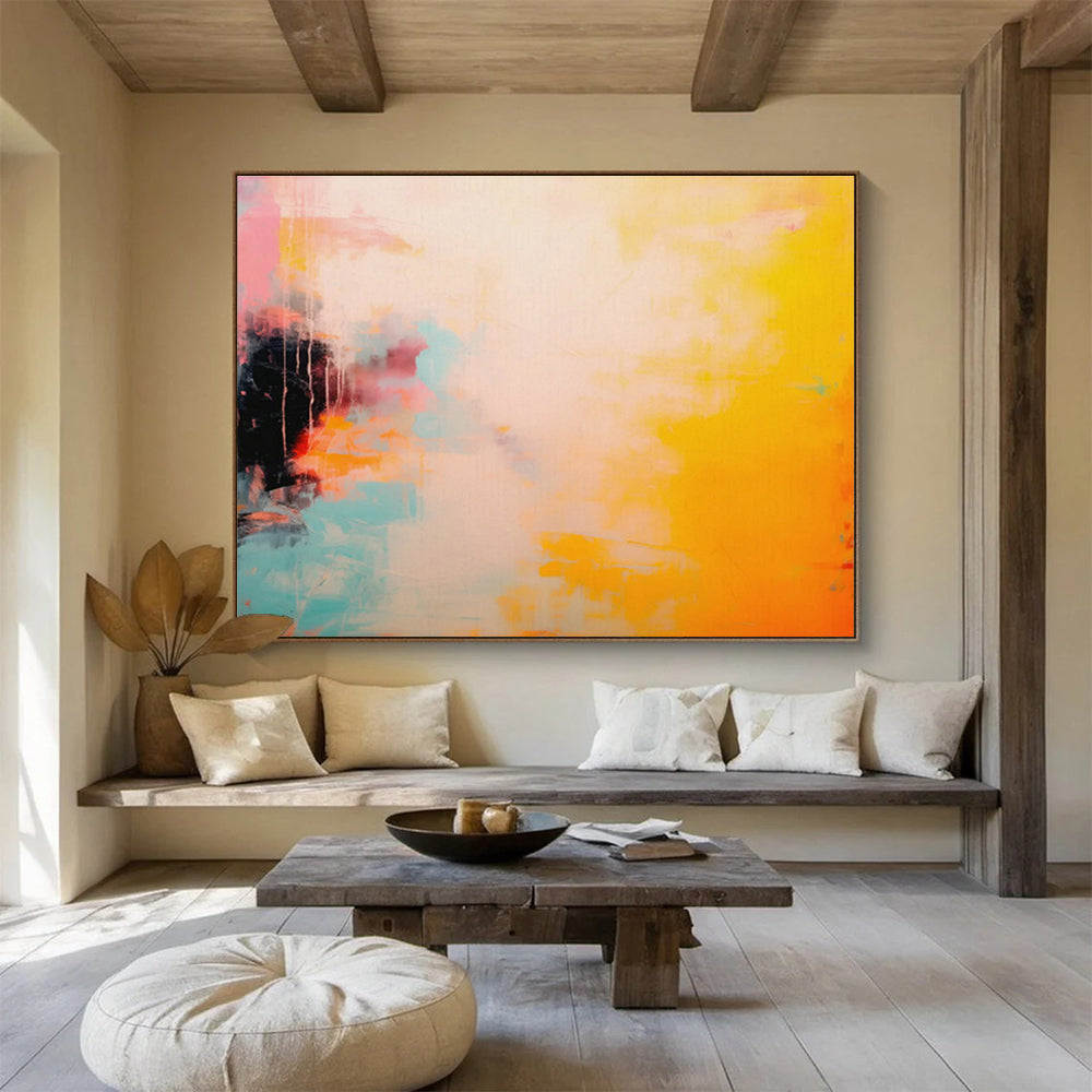 Colorful Abstract Blocks Art for Vibrant Studio Space DLZ2855