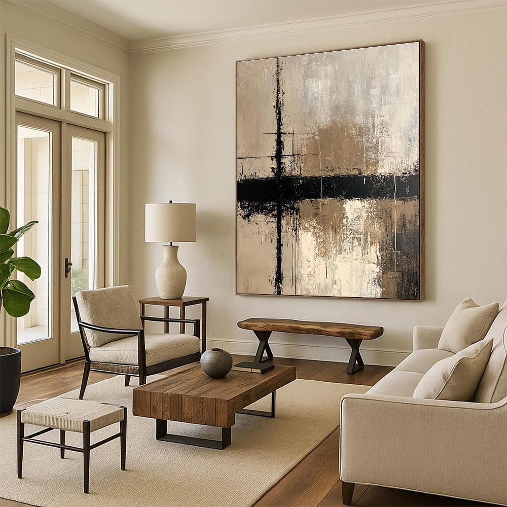 Textured Neutral Abstract for Creative Studio & Rustic - Modern Home STSC437