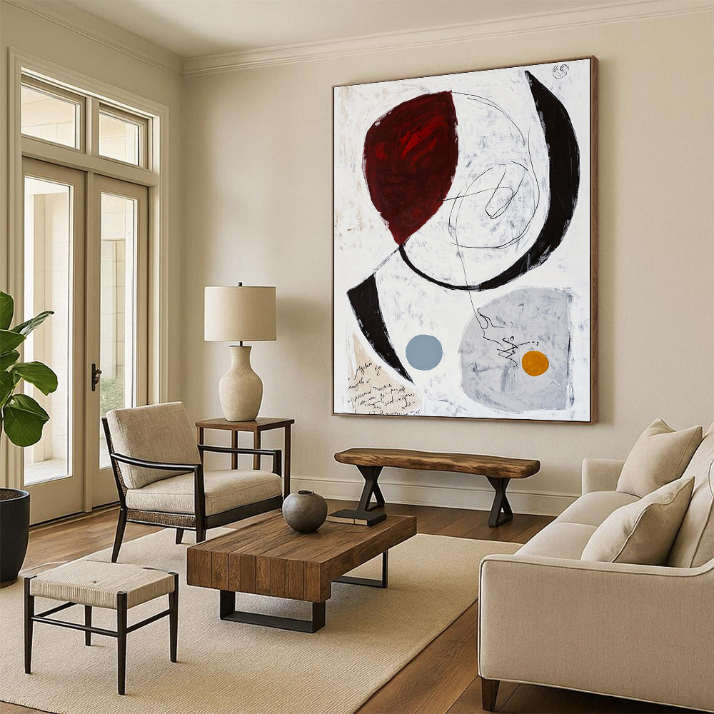 Circular Abstract with Text for Creative Writing Space & Conceptual Art Gallery STSC829
