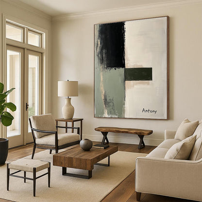 Minimalist Geometric Abstract Art for Office & Living Room STSC730