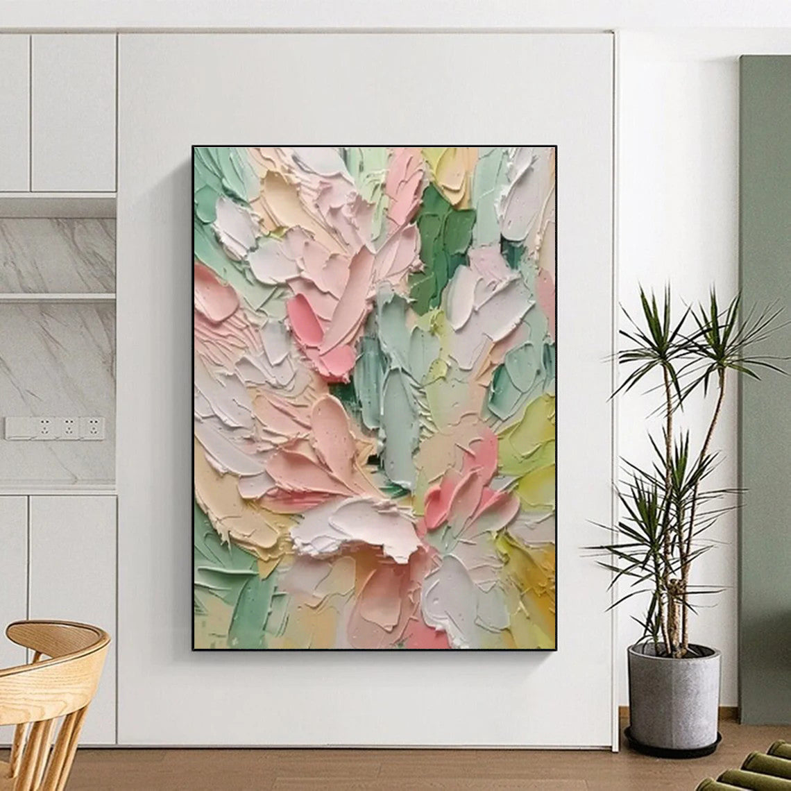 Pastel Flower Palette Art for Minimalist Nursery & Spring - Themed Tea Room DLZ1404